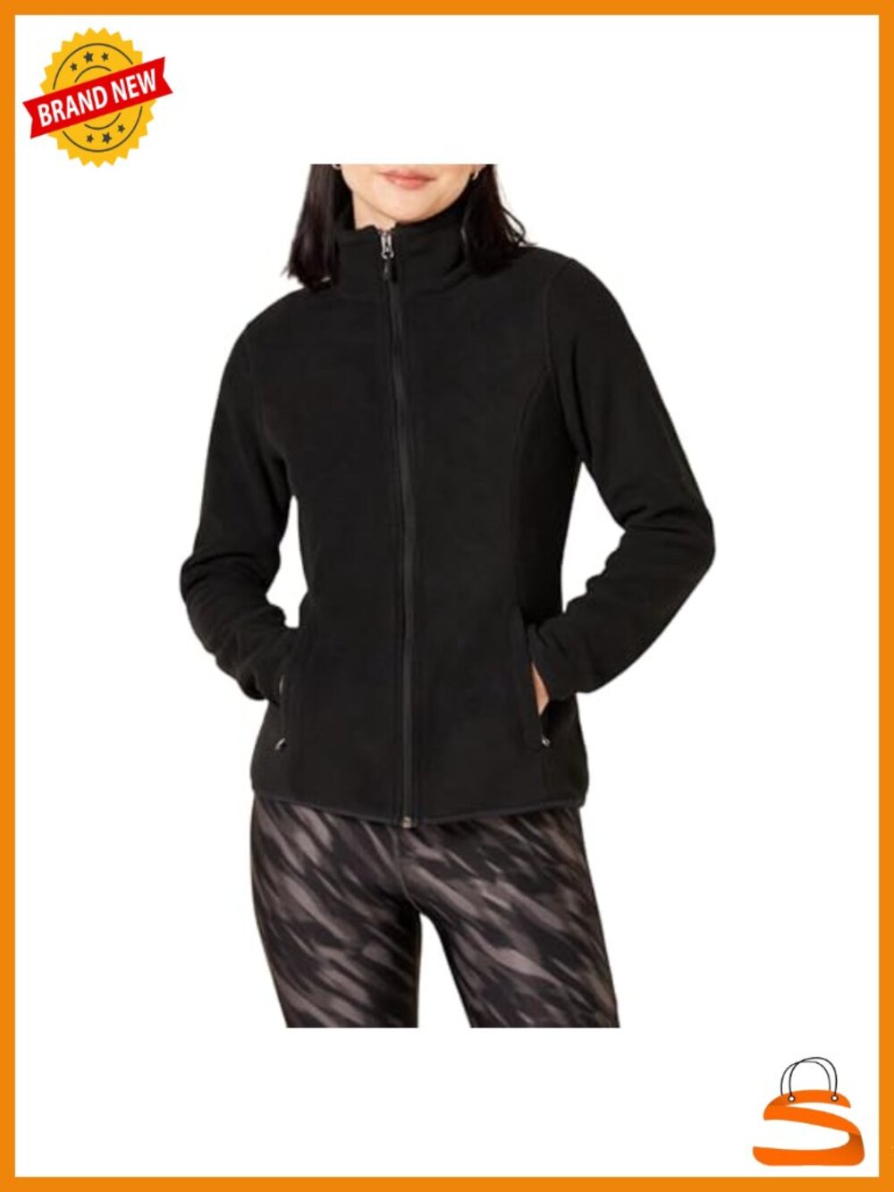 Women's Classic-Fit Full-Zip Polar Fleece Jacket with Cuffs Outerwear